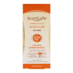 فلوئید ضد آفتاب بی‌رنگ سان‌سیف SPF50 مدل ACNE-FLUID